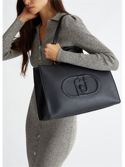 Shopping bag con logo monogram Liu Jo | AF4245E0332.22222